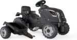 Smoby Farmer XL pedaalitraktor ja haagis, must