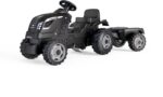 Smoby Farmer XL pedaalitraktor ja haagis, must - Pilt 2