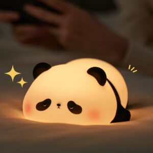 Panda lamp, laetav, soe valge ja RGB