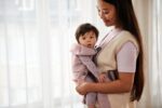 BabyBjörn Mini Woven kandekott, tolmune roosa - Pilt 2