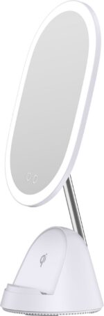 Enne Glow & Charge meigipeegel LED-valguse ja juhtmevaba laadimisega - Pilt 4