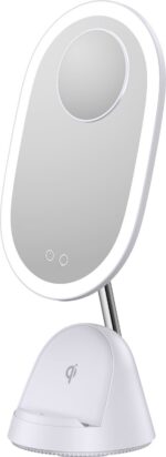 Enne Glow & Charge meigipeegel LED-valguse ja juhtmevaba laadimisega