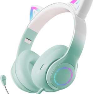 ProCaster Meow kuulokkeet mikrofonilla, mintunvihreä