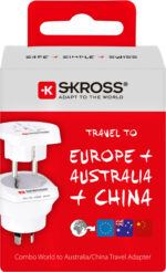 SKROSS Combo World reisiadapter Austraalia/Hiina 2in1, Austraalia ja Euroopa - Pilt 4