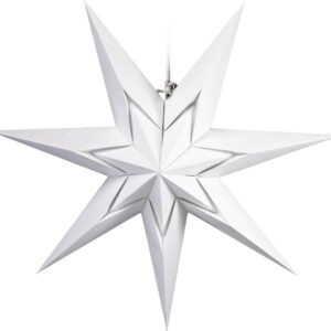Enne Clarisse - valge paberist täht 45cm