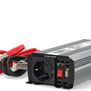 Nedis PIM60012FGY invertteri, 12 V, 600 W, muokattu siniaalto