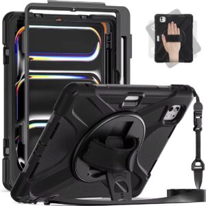 Insmat Ruggered Armor -suojakotelo,  Apple iPad Pro 11" 2024, musta