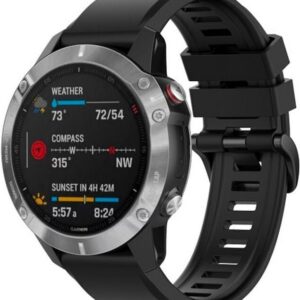 FIXED QuickFit silikoniranneke, 22 mm, musta