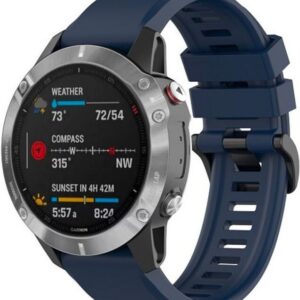 Fikseeritud QuickFit silikoonrihm, 22 mm, sinine