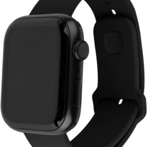 FIKSEERITUD nutikella silikoonrihm, Apple Watch 42 / 44 / 45 mm, must