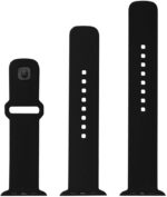 FIKSEERITUD nutikella silikoonrihm, Apple Watch 42 / 44 / 45 mm, must - Pilt 3