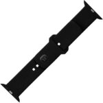 FIKSEERITUD nutikella silikoonrihm, Apple Watch 42 / 44 / 45 mm, must - Pilt 2