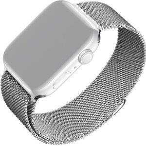 FIKSEERITUD nutikella võrkrihm, Apple Watch 42 / 44 / 45 / 49 mm, hõbedane