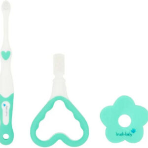 Brush Baby FirstBrush & Teether - esimene hari ja närimisrõngas komplekt