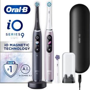 Oral-B iO Series 9 elektrilised hambaharjad, must ja roosa