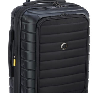 Delsey Shadow 5.0 laiendatav ärikohver, 55 cm, must/must