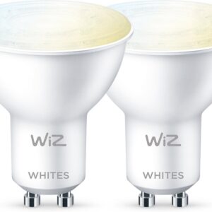 WiZ nutikas pirn, GU10, valge valguse varjundid, Wi-Fi, 2700-6500 K, 345 lm, 2 tk pakis