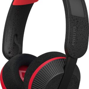 Philips GO TAA6219BK/00 spordipeavõruga kõrvaklapid, mustad/punased