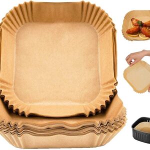 Emerio 20 x 20 cm leivinpaperiarkki airfryerille, 50 kpl