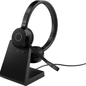 Jabra Evolve 65 TE Bluetooth-peakomplekt ja laadimisalus, UC, USB-A, stereo