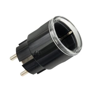 Shelly Plug S Gen3 kaugjuhtimispuldi pesa WiFi-võrgu jaoks, 2500 W, 12 A, must