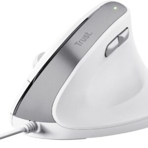 Trust Bayo II juhtmega vertikaalne hiir, valge