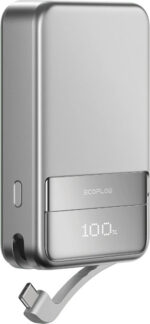 EcoFlow Rapid 10000 akupank, 10 000 mAh, hõbedane