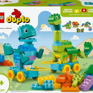 LEGO Duplo 10451 - Dinosaurused ratastel - 3in1 komplekt