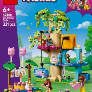 LEGO Friends 42666 Kissan synttärijuhlat ja puumaja