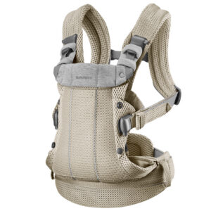 BabyBjörn Harmony 3D võrkseljakott, hallikasbeež