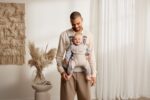 BabyBjörn Harmony kootud melange beebikandekott, helebeež - Pilt 4