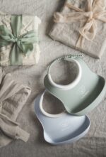 BabyBjörn Small Beebi rinnatükk, 2 tk, puuderroheline / puudersinine - Pilt 2