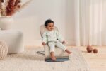 BabyBjörn Bouncer Balance Soft Woven Mélange hüppelaud, khaki/beež - Pilt 4