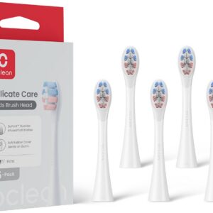 Oclean Delicate Care Kids laste hambaharjapead, 6 tk, valged