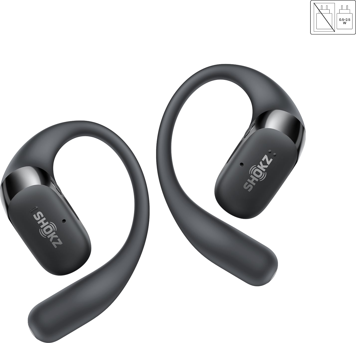 SHOKZ OpenFit 2+ juhtmevabad kõrvaklapid, mustad