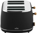 Witt Premium Wood neljän viipaleen leivänpaahdin, musta - Pilt 3