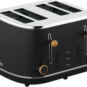 Witt Premium Wood neljän viipaleen leivänpaahdin, musta