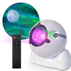 Muusikaline põhjamaine tähistaeva projektor LED-tuledega