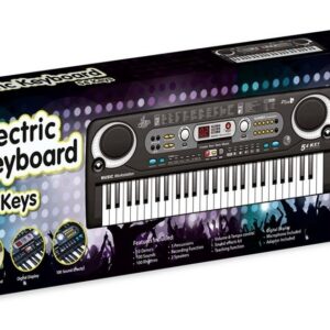 Muusikaklaviatuur ja mikrofon