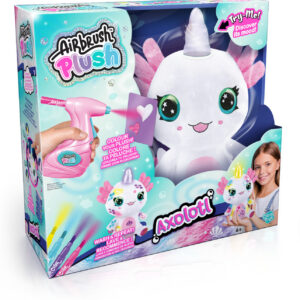 Airbrush plush aksolotl plush