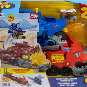 Hot Wheels City Ultimate kahekordse draakoni vedaja autotransport