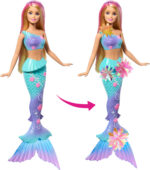 Barbie Blooming Mermaid muotinukke, lila - Pilt 2