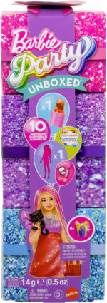 Barbie Party Unboxed Glam Series moenukk, punane