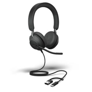 Jabra Evolve2 40 SE, USB C/A, MS stereo peakomplekt