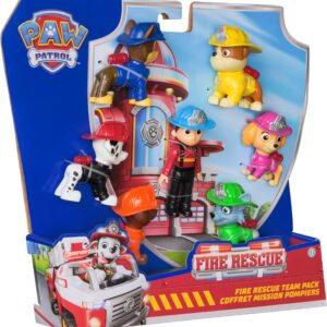 Group Hau tuletõrje, rulliku ja sõidukiga tegelaskujude komplekt, 7 tk