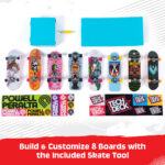 Tech Deck Retro Neon, sõrmetoidu komplekt, 8 tk - Pilt 3