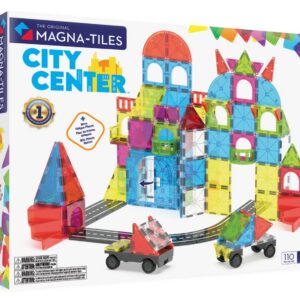MAGNA-TILES® City Center magneettikaupunkikeskusta, 110 osaa