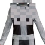 Minecrafti skeleti klassikaline kostüüm, 7-8 aastat, 127-136 cm - Pilt 4
