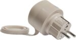 Shelly Outdoor Plug S Gen3 WiFi nutipistik, mocha