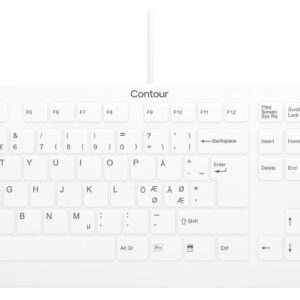 Contour Active Key ClassicClean Medical Keyboard PN C8112 näppäimistö, valkoinen
